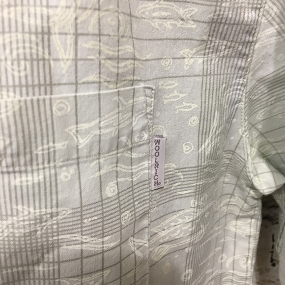 Woolrich Fish Print Button Down Shirt - Picture 4 of 6